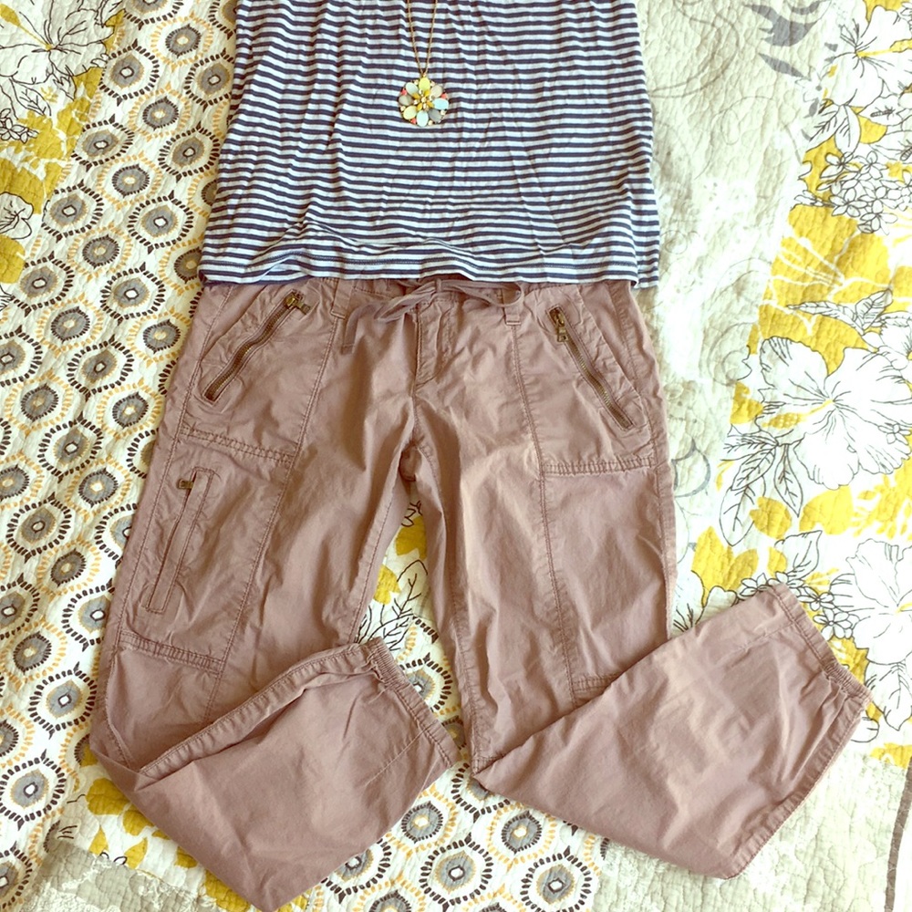 LOFT Drawstring Ankle Pants